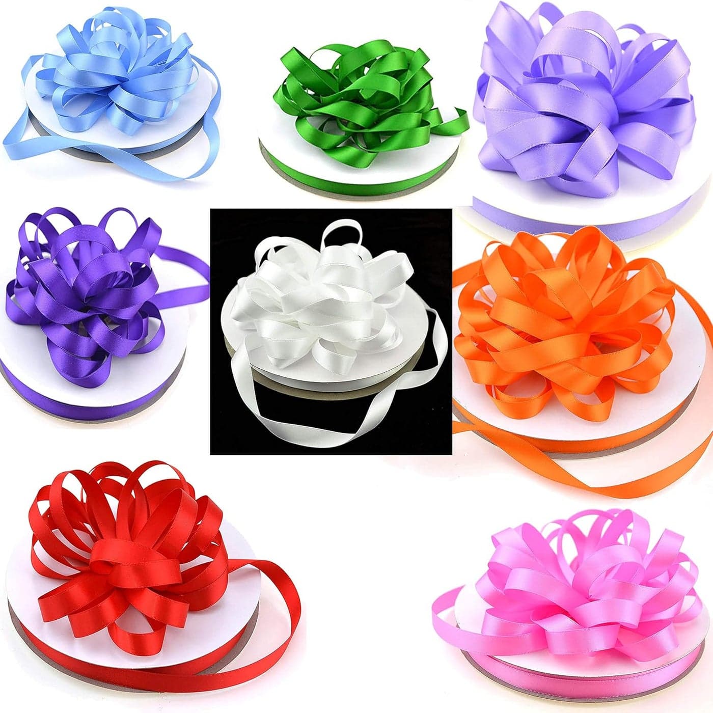 DIY Crafts Pack Of 3 Pcs, Double Face Ribbon, Polyester Non Fading Woven Ribbon for Fl (Pack Of 3 Pcs, Double Face Ribbon)