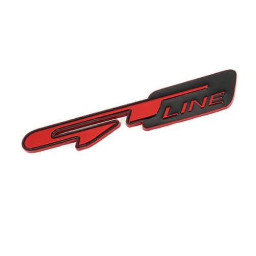 OAN G-T LINE Decals Car Emblem Sticker Badge for Vehicle Truck Front Fenders Bumper Side Window Trunk Boot Tailgate (Red with Black)