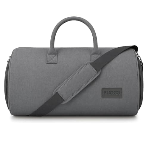 FUOCO Convertible Garment Duffel Bag for Travel – 2 in 1 Suit Carry On Bag Wrinkle Free Clothes Organizer with Shoe Compartment Waterproof Business Travel Bag for Men Women
