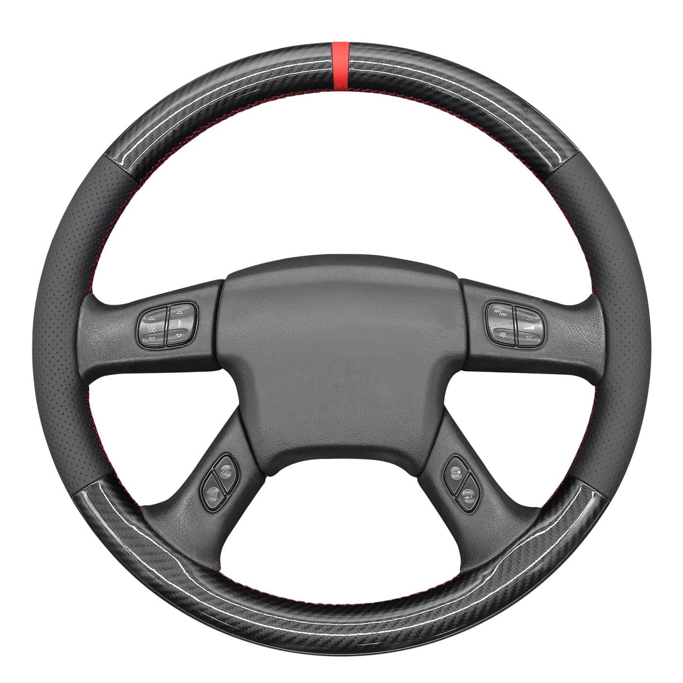 MEWANT Steering Wheel Cover for Chevy Silverado 150025003500 20032006 Trailblazer 20022009 HandStitched Car Steering Wrap
