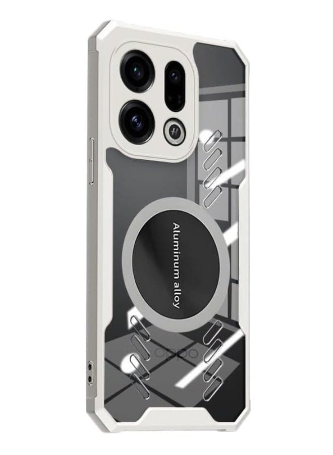 Compatible with OPPO Find X9 Pro 5G Magnetic Case Clear Heat Dissipation Airbag Anti Fall Full Protection Case For Find X9 Pro