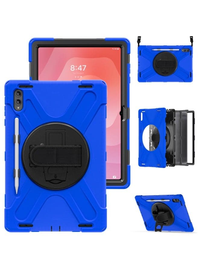 Case for Samsung Galaxy Tab S11 Ultra 2025, Shockproof Case with 360 Degree Rotatable Kickstand and Hand/Pen Holder Strap for Galaxy Tab S11 Ultra Cover