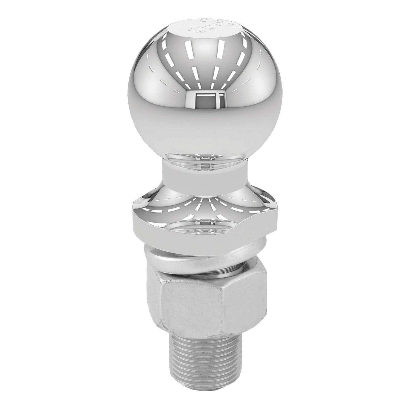 CURT 40038 Chrome Trailer Hitch Ball 12000 lbs 2Inch Diameter 1 x 214Inch Shank