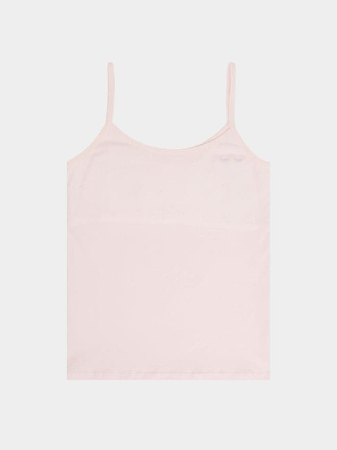 Girls Pink Cotton Vest
