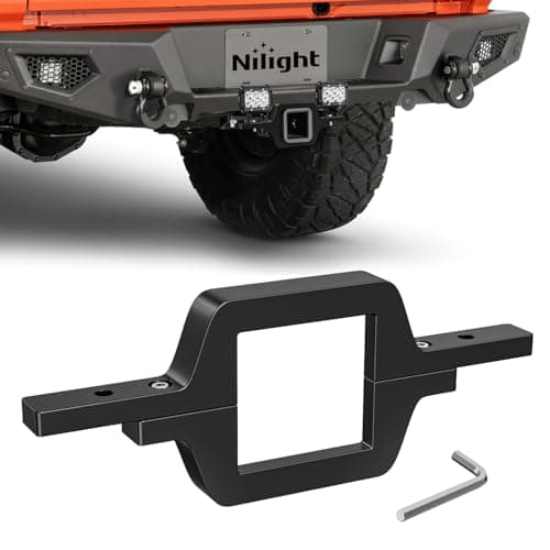 Nilight 2.5 inch Towing Hitch Receiver Mount Bracket for Truck Trailer RV SUV Pick Up fit Dual LED Work Light Reverse Rear Back Up Off Road Lights(Towing Hitch Receiver Mount Bracket) Without Light