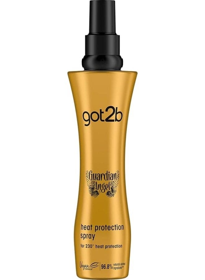 Got2b Guardian Angel, Up to 230 degrees Heat Protection Hair Spray, Contains Argan Oil, Silicone Free, 200ml