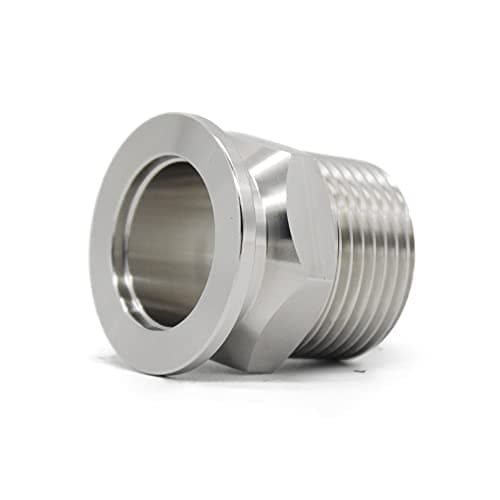 QMINOX SS304 KF25 NPT Male Adaptor thread 1 NW25 KF Male coupling ISOKF25 X NPT 1