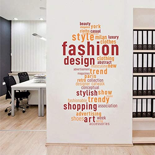 StickMe 'Fashion - Stylish - Design - Trend - Wall Sticker' -SM885 (Multi Colour, Vinyl - 75cm X 40 cm)-Self-Adhesive