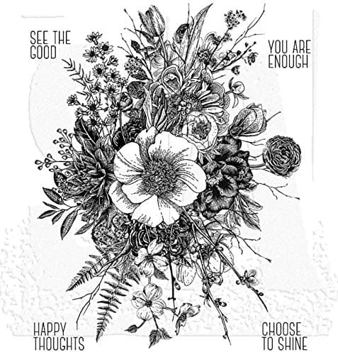 Stampers Anonymous Tim Holtz Cling Stamps 7X85Glorious Garden