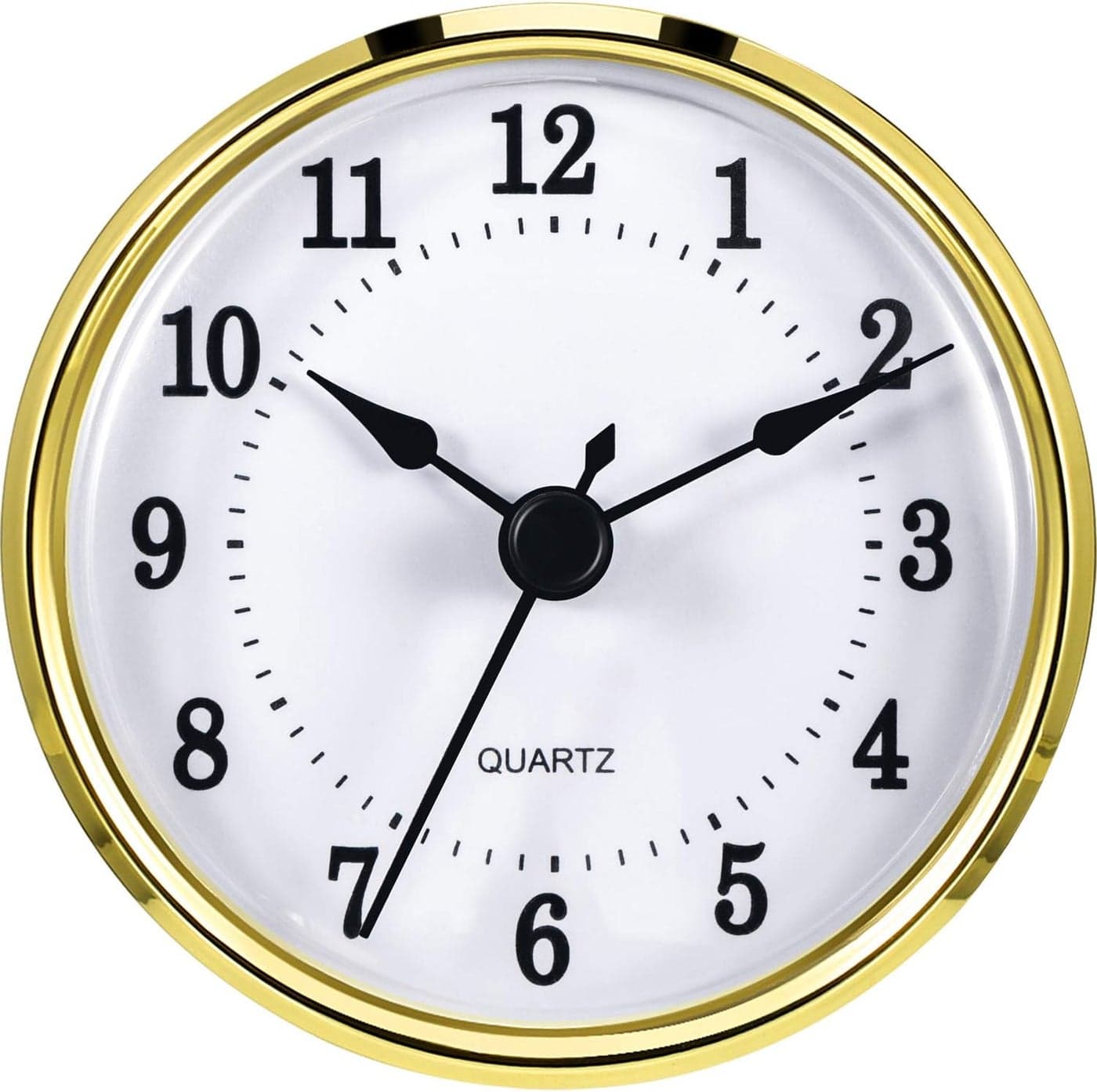 Hicarer 318 Inch 80 mm Clock Insert Fit Diameter 30 inch 76 mm Hole Gold