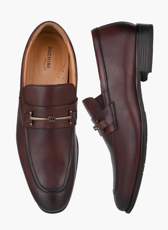 Men Leather Slip-On Loafers — 45