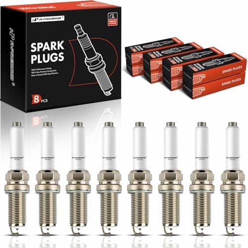 A-Premium Iridium Platinum Spark Plugs Compatible with Audi A8 Quattro 2013-2018, RS7 2014-2018, S6 2013-2018, S7 2013-2018, S8 2013-2018, 4.0L, Pack of 8