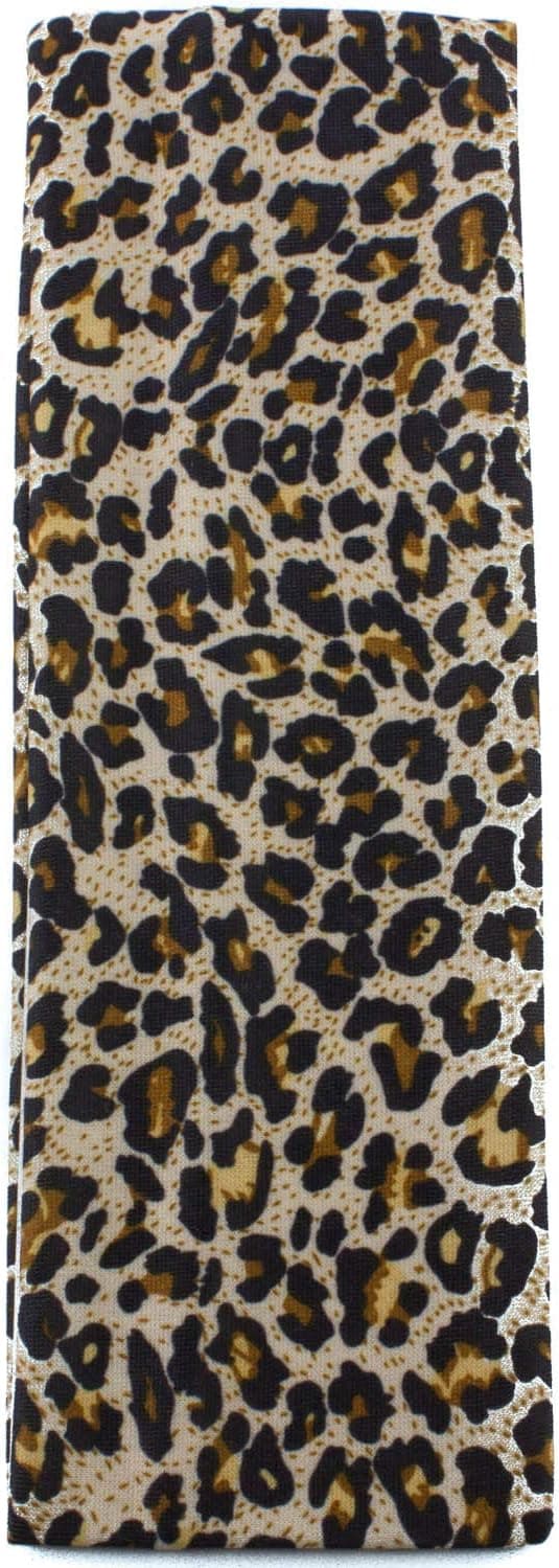 Fabric Headband Wide Kylie Hairband Soft and Strech Hair Bandeau For Women Men Boys Girls Mens Boys Fashion Gym Hair Wrap Animal leoprad print Natural
