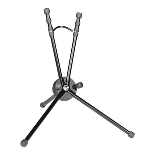 K&M König & Meyer Saxxy Saxophone In-Bell Tripod 3 Leg Stand 14340.000.55 | Professional Grade for all Musicians | Lightweight Ultra-Compact | Stable Secure Eb Alto Base | Made in Germany Black