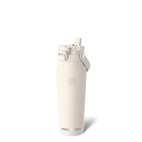 Frost Buddy 24oz Insulated Water Bottle with Straw & Chug Lid | Leak-Proof Stainless Steel | 24-Hours Cold | Sweat-Proof, Cup Holder Friendly | Ideal for Gym, Travel, Sports & Everyday Hydration