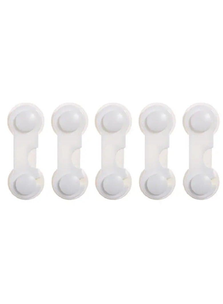 5pcs High Quality Adjustable Baby Child Safety Drawer Locks White Color
