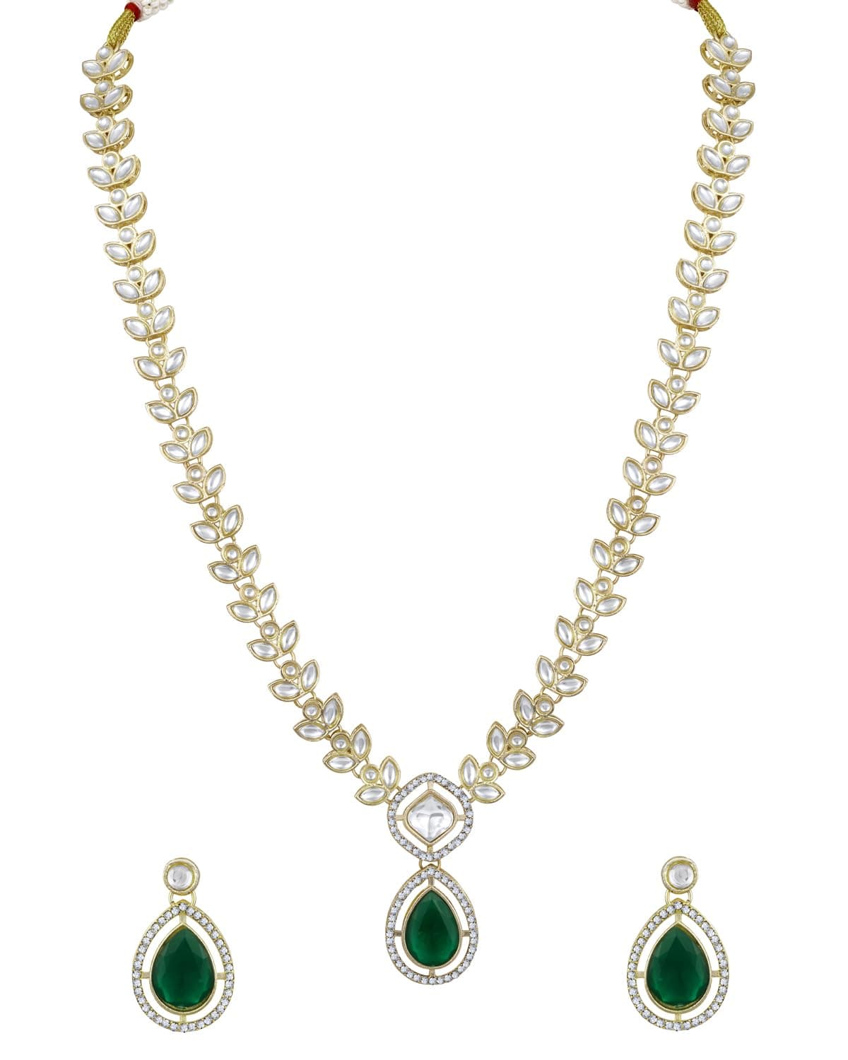 Shining Diva Fashion Latest Stylish Design Traditional Kundan Necklace Jewellery Set for Women (16581s)
