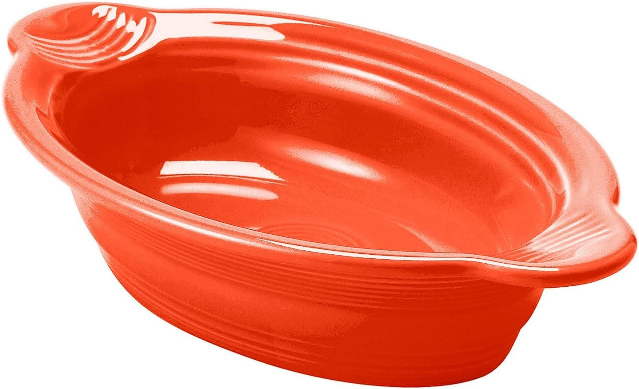 Fiesta Individual Oval Casserole 9Inch by 5Inch Poppy