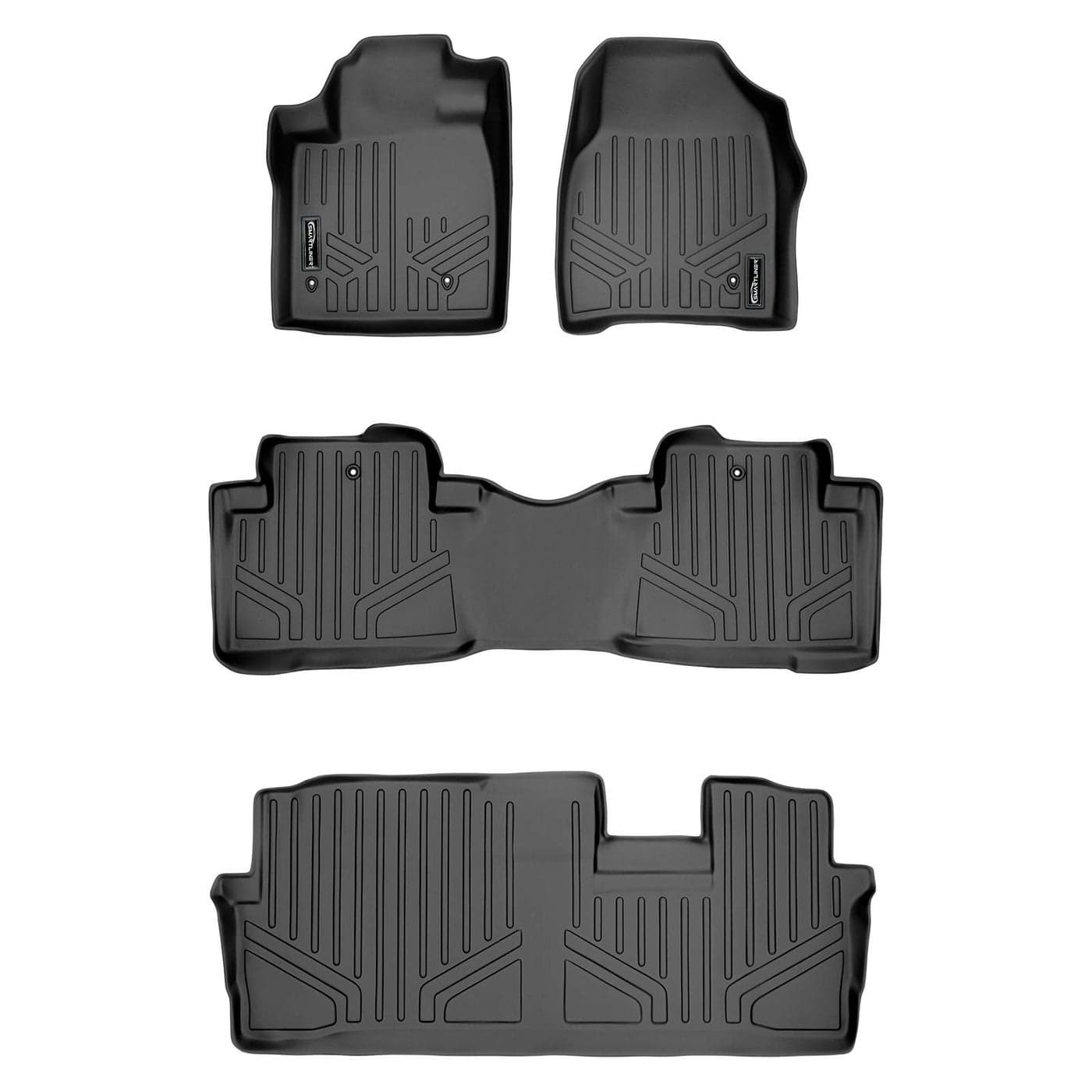 MAXLINER Floor Mats 3 Row Liner Set for 20092015 Honda Pilot