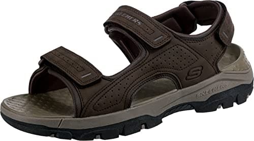 Skechers Men's Tresmen-garo Open Toe Water Sandal, Chocolate, 12