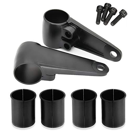 Billet Aluminum Headlight Fork Mounting Brackets Compatible with 35mm 39mm 41mm,Black Universal Motorcycle Headlight Fork Mounting Brackets.