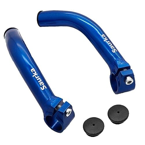 Thinvik Bike Bar Ends Aluminium Alloy MTB Bicycle Bar Ends for Mountain Bike Blue