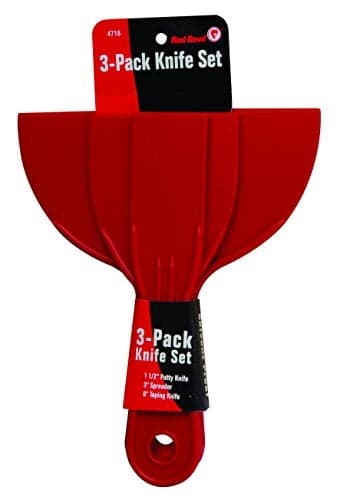 Red Devil 4718 3-Piece Plastic Putty Knife Set, Scraper Tool, Spackle & Paint, 1-Pack