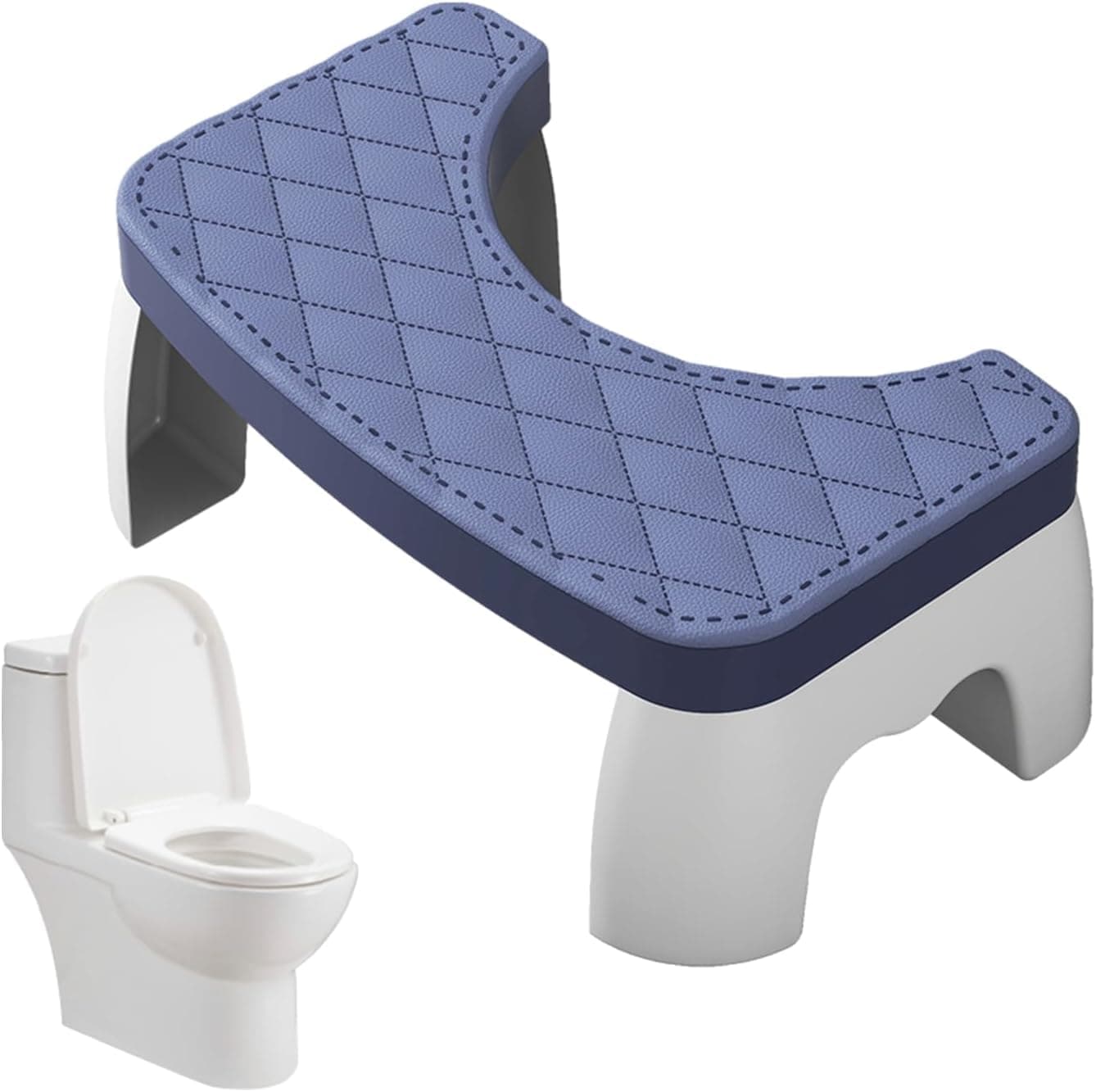Brikipth Footrest Potty Stool Squatting Toilet Stool for Adults Bathroom NonSlip Toilet Potty Foot Stool for More Stability and Safety 350 Lbs Capacity Squat Toilet Assistance Step Stool
