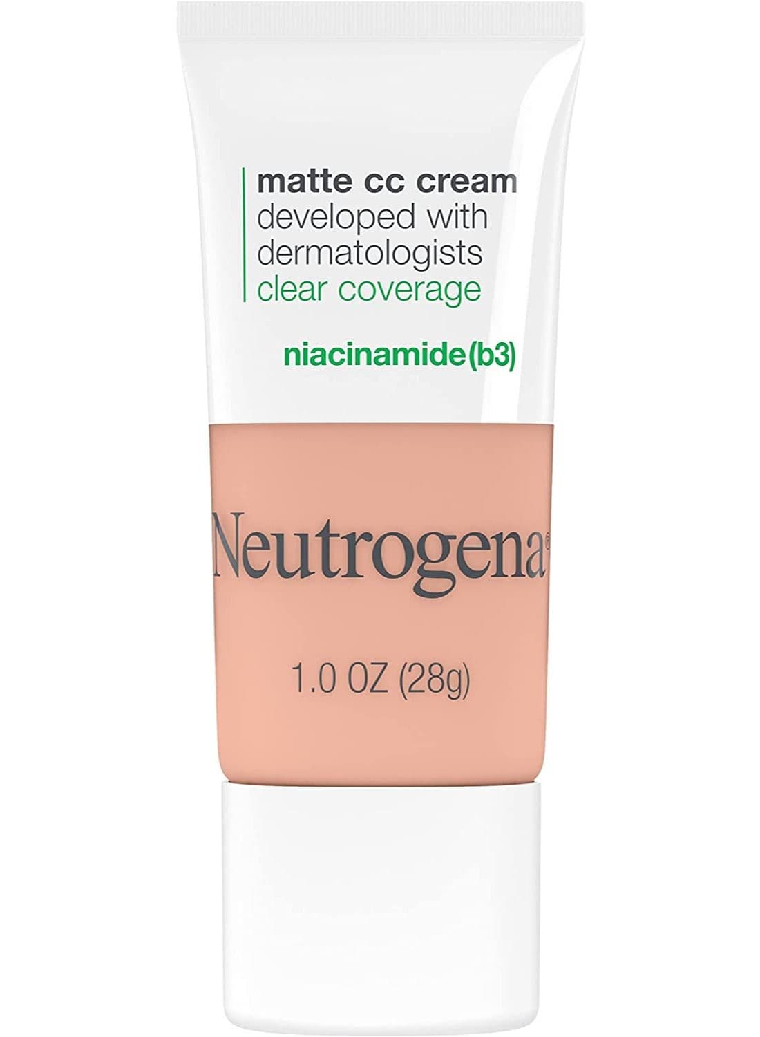 Neutrogena Clear Coverage Flawless Matte CC Cream, Vanilla, 1 oz