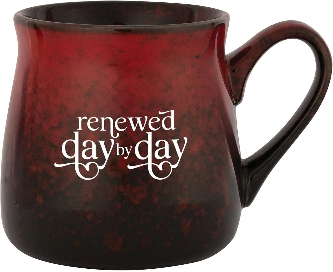 Dexsa Renewed Day By Day Designer Mug Reactive Glazed Holds 16 ounces Inspirational Quote Dishwasher and Microwave Safe Coffee Tea Soups Hot Chocolate