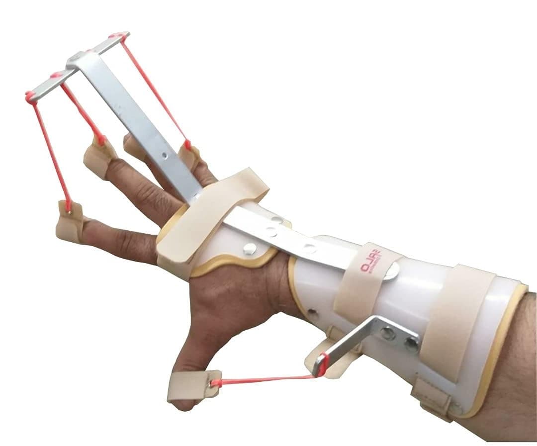 SALO Orthotics Dynamic Hand Splint for Right Hand - Thumb & Finger Extension Support for Carpal Tunnel, Radial Nerve Palsy, Stroke Recovery – (Size-Large, Right Hand)