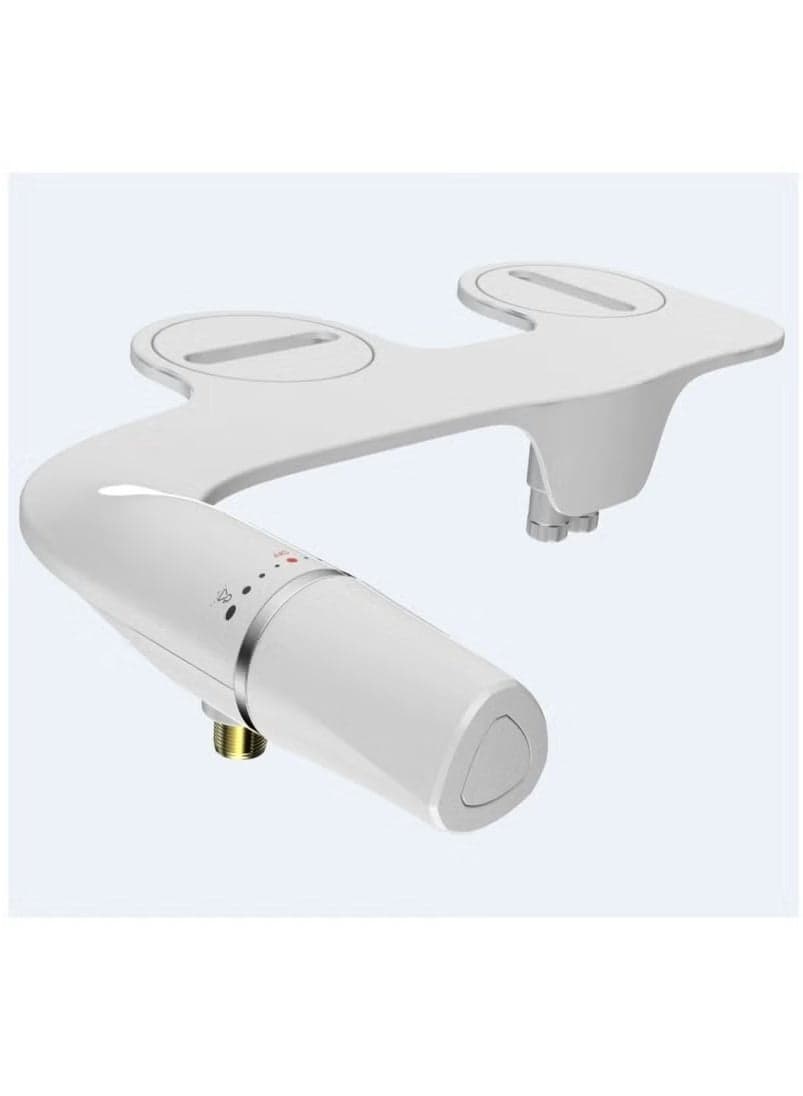 Ultra-thin smart toilet cleaning attachment