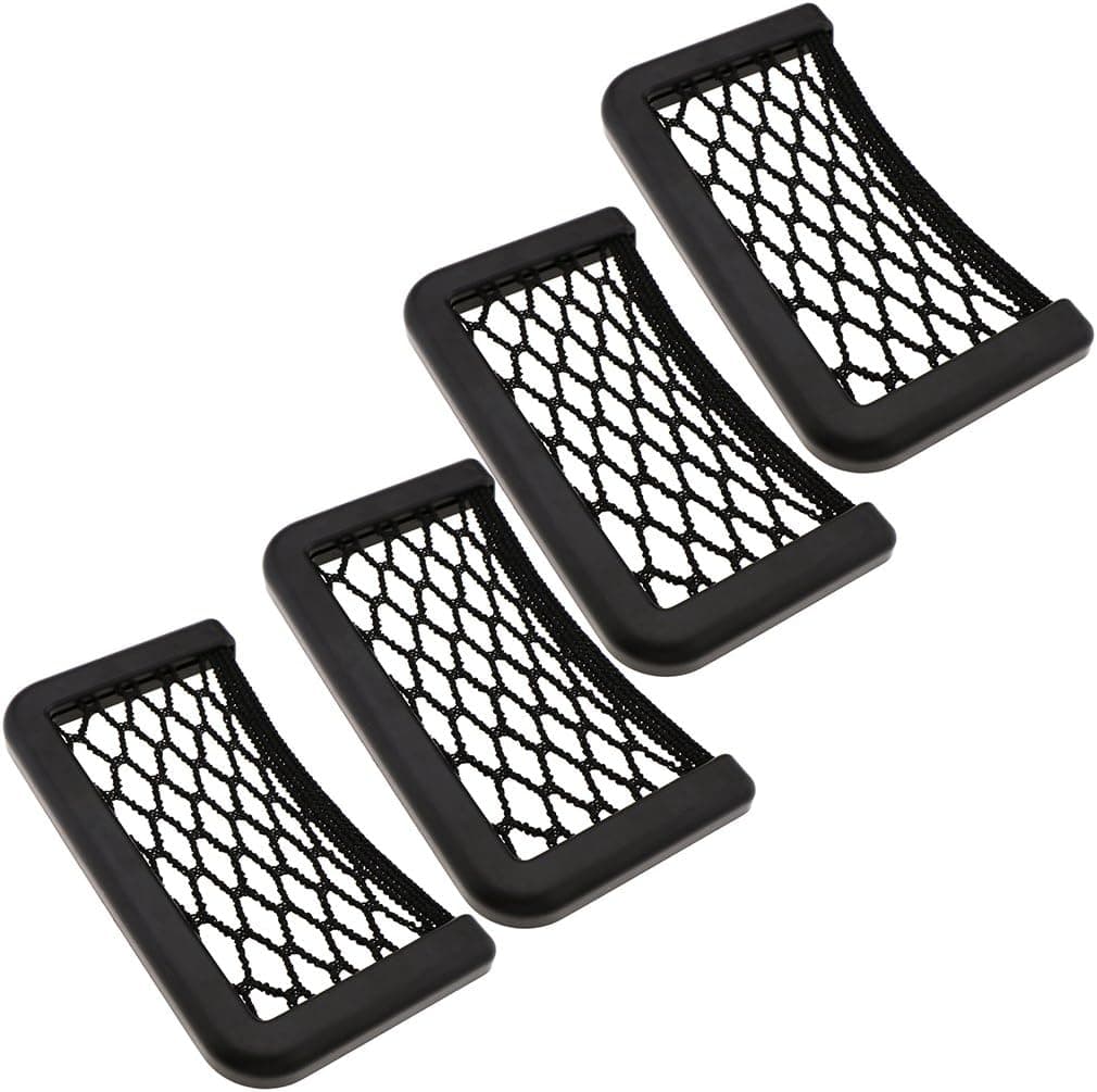 4pcs Car Van Truck Net Mesh Storage Bag Organizer
