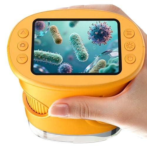 1000X Handheld Digital Microscope for Kids Pocket Microscope with 20 IPS Screen STEM Toys Birthday Gifts for Girls Boys Child Portable Edu Science Kits Toddler Age 36 612