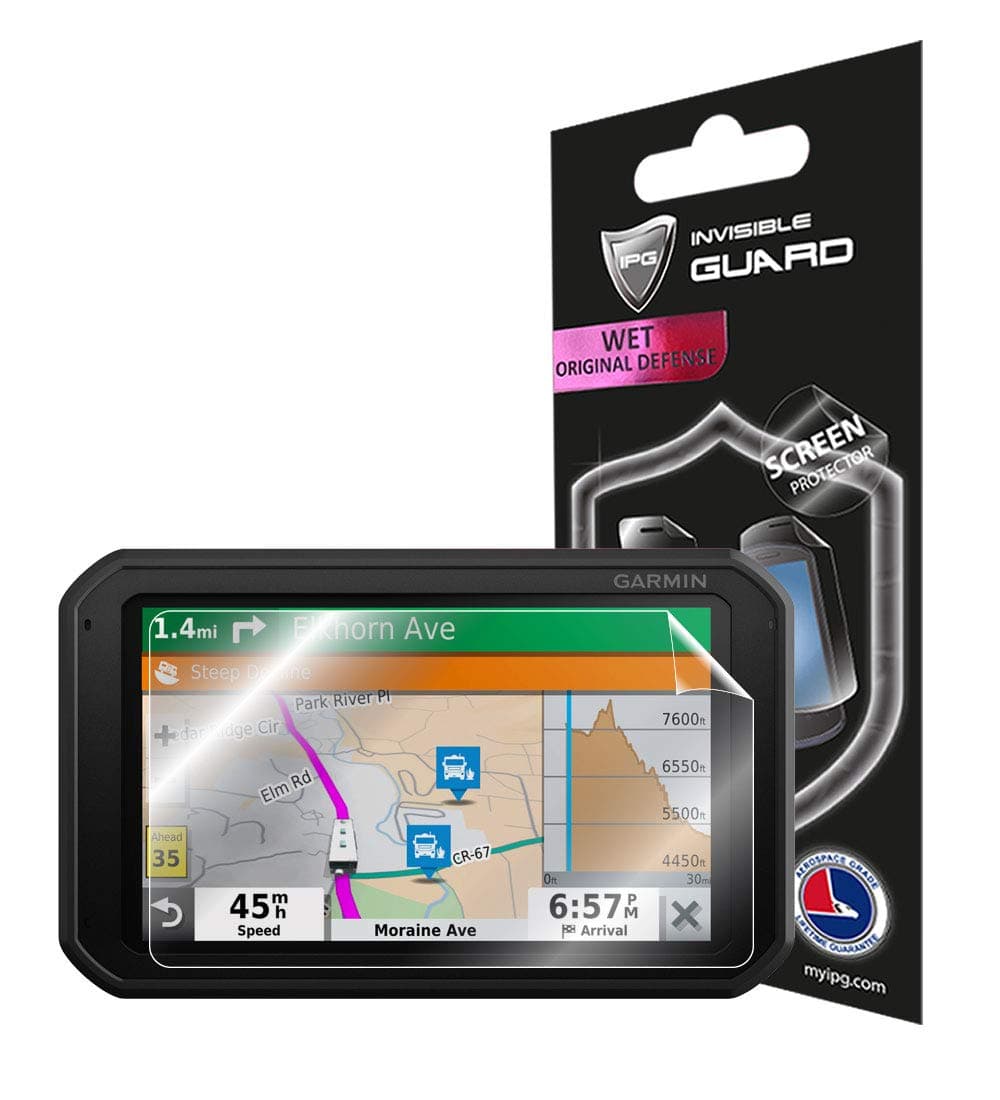 IPG For Garmin RV 785 & Traffic, Advanced GPS Navigator 7" Touch Display Screen Protector Invisible Ultra HD Clear Film Anti Scratch Skin Guard - Smooth/Self-Healing/Bubble -Free