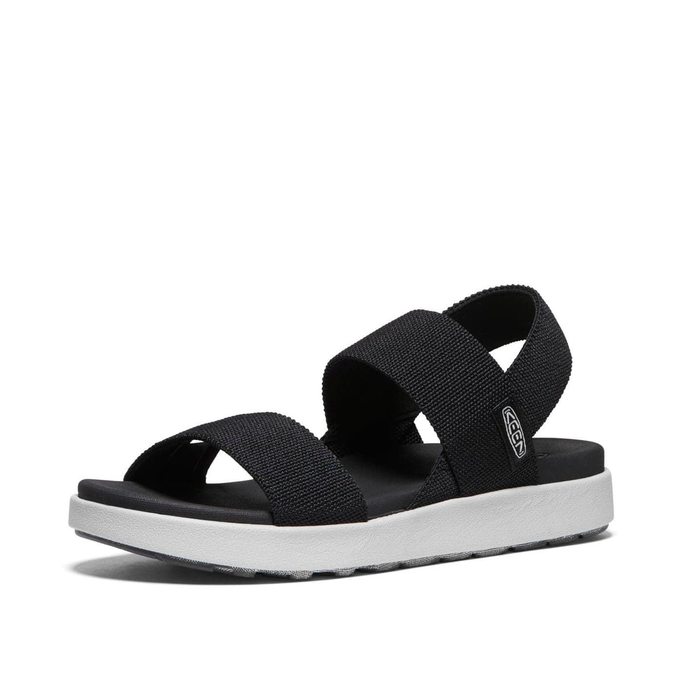 KEEN Womens Elle Backstrap Casual Platform Open Toe Wedge Sandals Black 8
