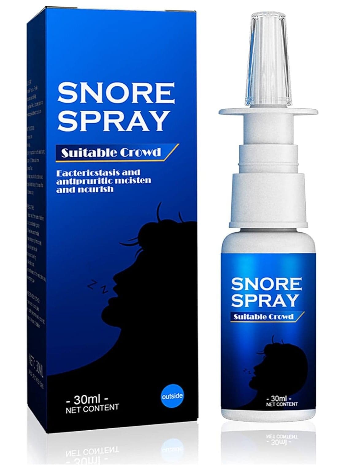 South Moon 30ml Snore Spray Herbal Ingredients Reduce Snoring Improve Nasal Congestion Relieve Rhinitis