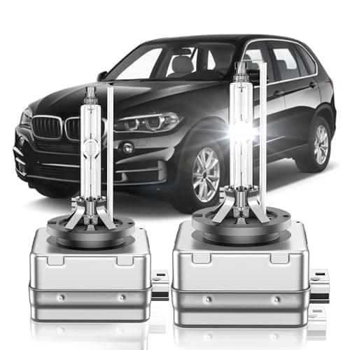 SENROBO Fit for BMW 2007-2017 X3 X5 E70 F15 35i Xdrive 2008-2019 X6 2008-2016 535i E60 F10 M5 GT D1S HID Xenon Headlight Bulbs, 350% Brightness, High Low Beam Light Bulb, 6000K Cool White, Pack of 2