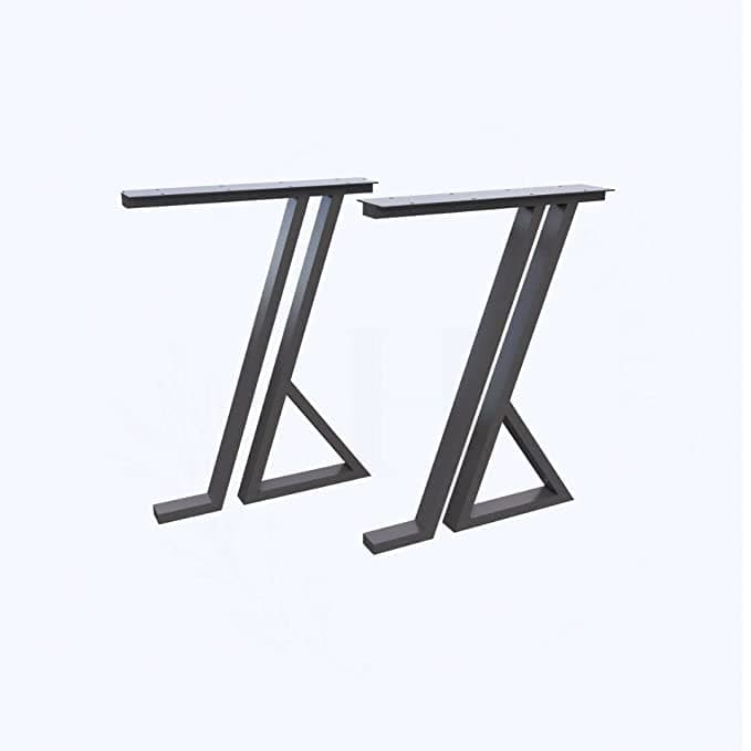 AVVIC MART Metal Table Legs Industrial Desk Legs 71 H x 45 W Heavy Duty Furiniture Legs DIY Legs Coffee Table Legs Dining Table Legs2PcsBlack 6 Shape Leg