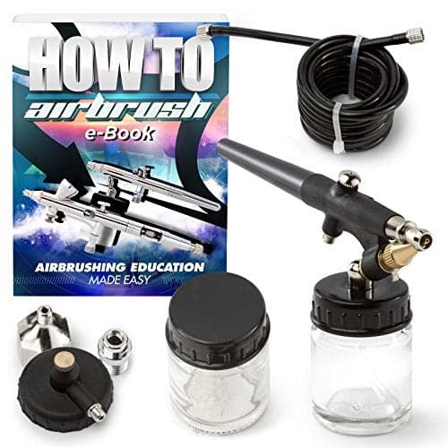 PointZero SingleAction 22cc SiphonFeed Airbrush Set 8mm Nozzle
