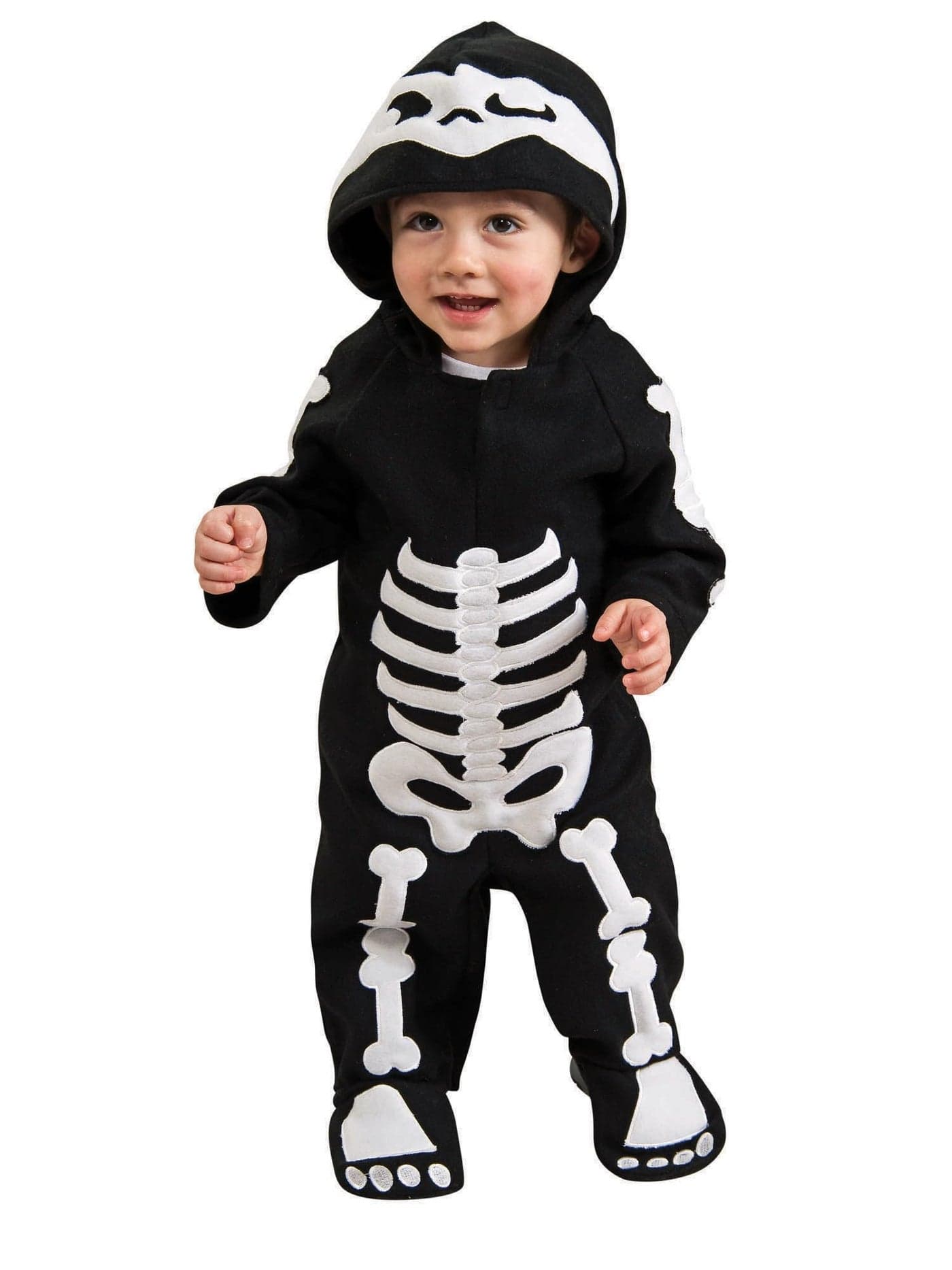Rubies baby boys Skeleton Romper Infant and Toddler Costumes Black Infant US