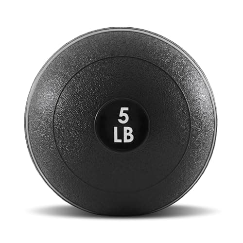 ProsourceFit Slam Medicine Balls 5, 10, 15, 20, 25, 30, 50lbs Smooth and Tread Textured Grip Dead Weight Balls for Strength and Conditioning Exercises, Cardio and Core Workouts