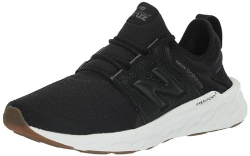 New Balance Men's Fresh Foam X Cruz V3 Running Shoe, Black/Blacktop/Gum 020, 7