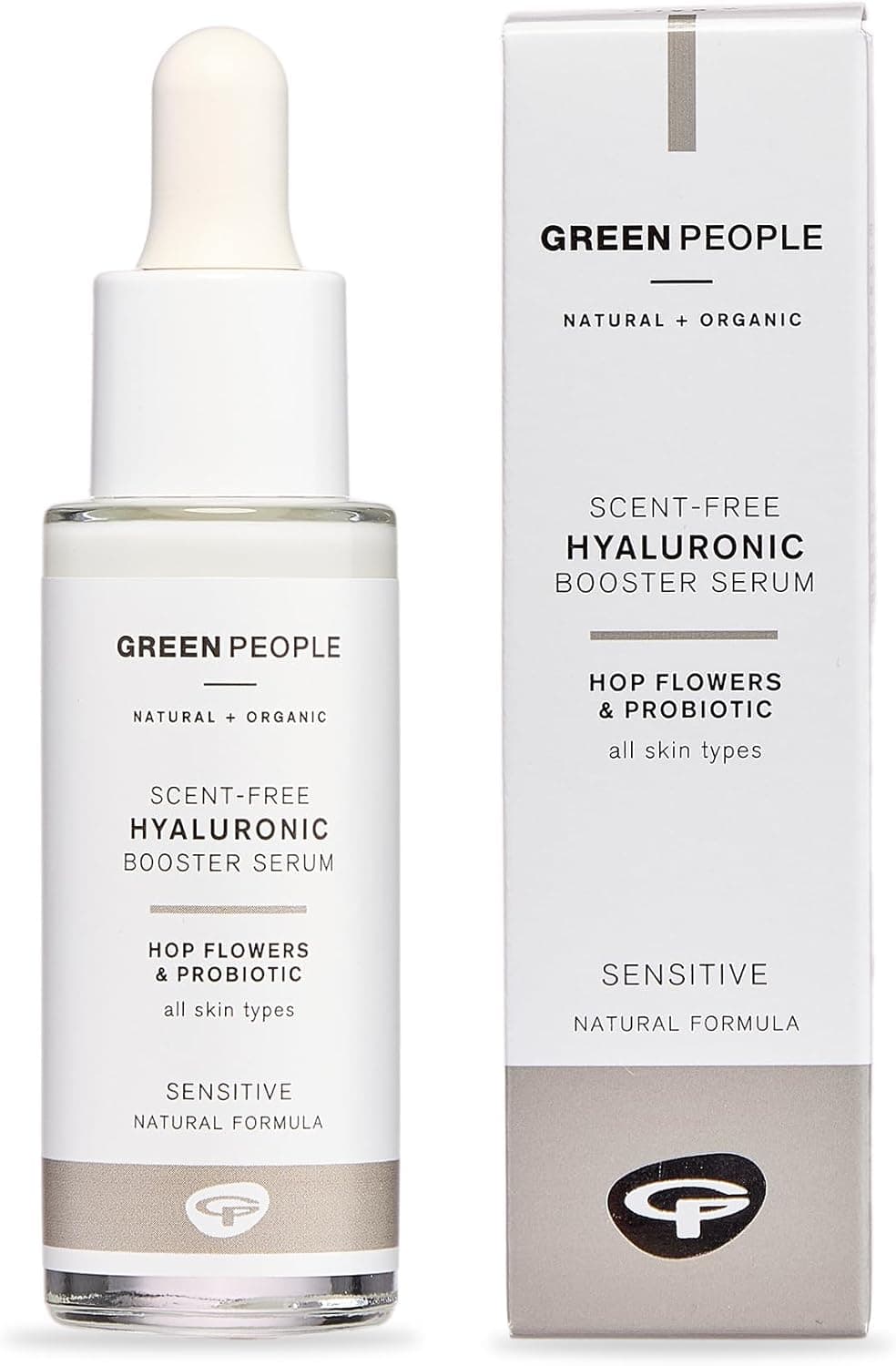 Green People Nordic Roots Hyaluronic Booster Serum 28ml Natural Facial Hyaluronic Acid Serum Innovative Serum for Dry Skin Age Spots Hyperpigmentation Ethyl Alcohol Free Cruelty Free Vegan