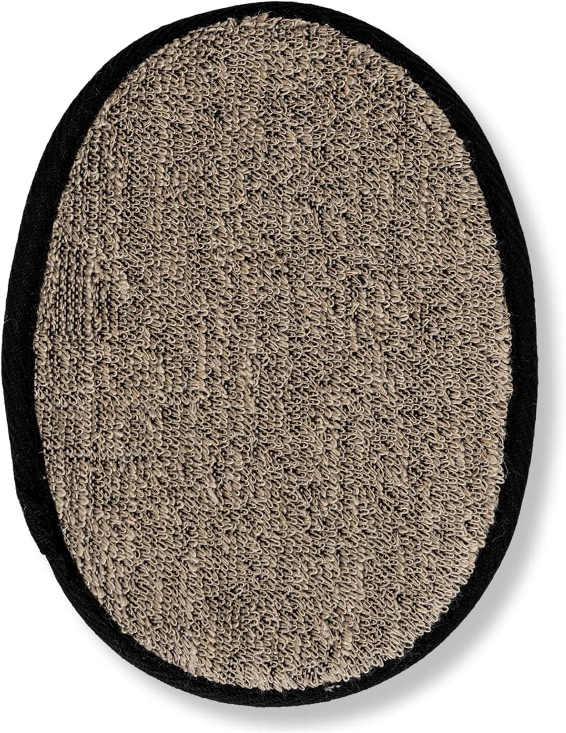 Natural Sisal Hemp Bath Pad Black Luxury Exfoliating Body Scrubber for Face and Body Biodegradable Shower Sponge for Women and Men