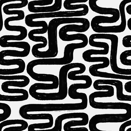Peel and Stick Wallpaper Black and White Wall Paper Modern Geometric SelfAdhesive Removable Contact Paper Thicken Waterproof Easy to Clean Decorative for Bedroom Bathroom Film 173in x 787in