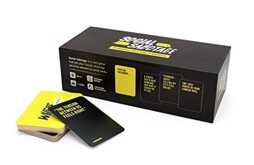Social Sabotage An Awkward Party Game by BuzzFeed Includes 500 Hilariously Awkward Cards To Post On Social Media For 3 or More Players