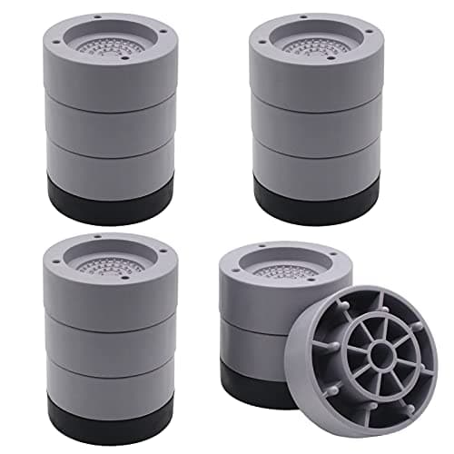 HANIHUA Round Furniture Risers (Set of 4) Heavy Duty Bed Risers Lifts Height 1", 2", 3 inch, Adjustable Bed Lifts Risers for Bed Frame, Furniture, Sofa, Chair Risers Supports Up to 1,300 lbs