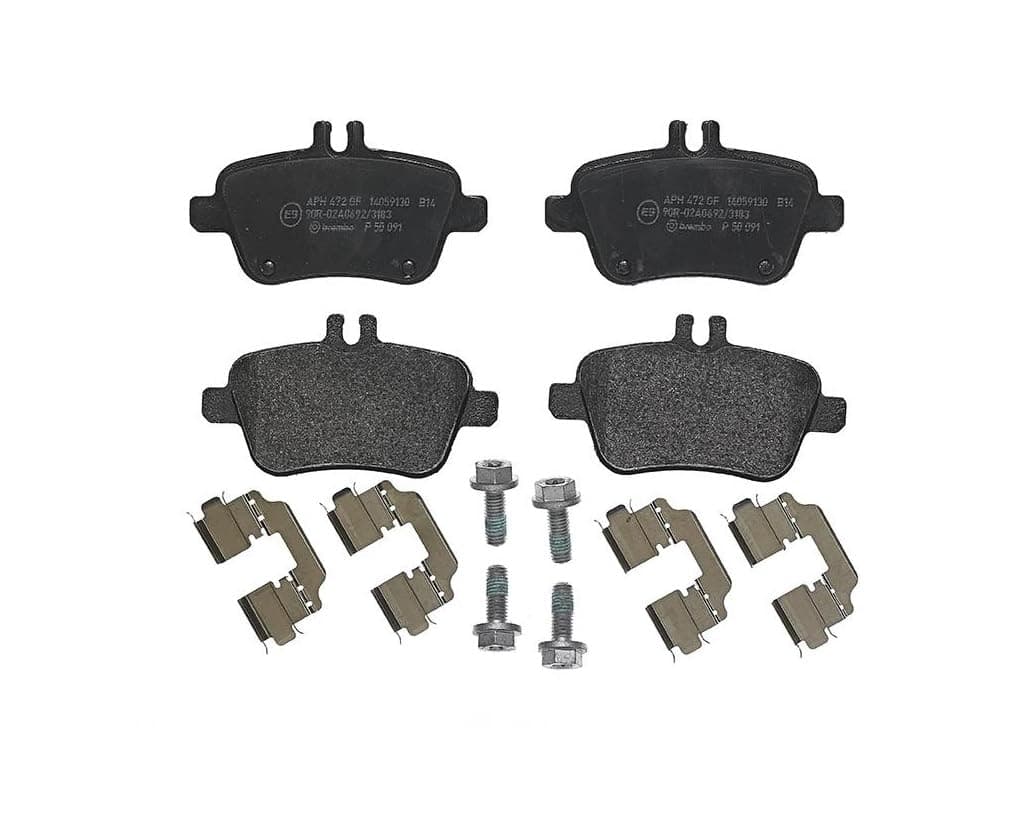 Brembo P50091 Low-Met Rear Disc Brake Pad Set MERCEDES-BENZ OE# A0074209420