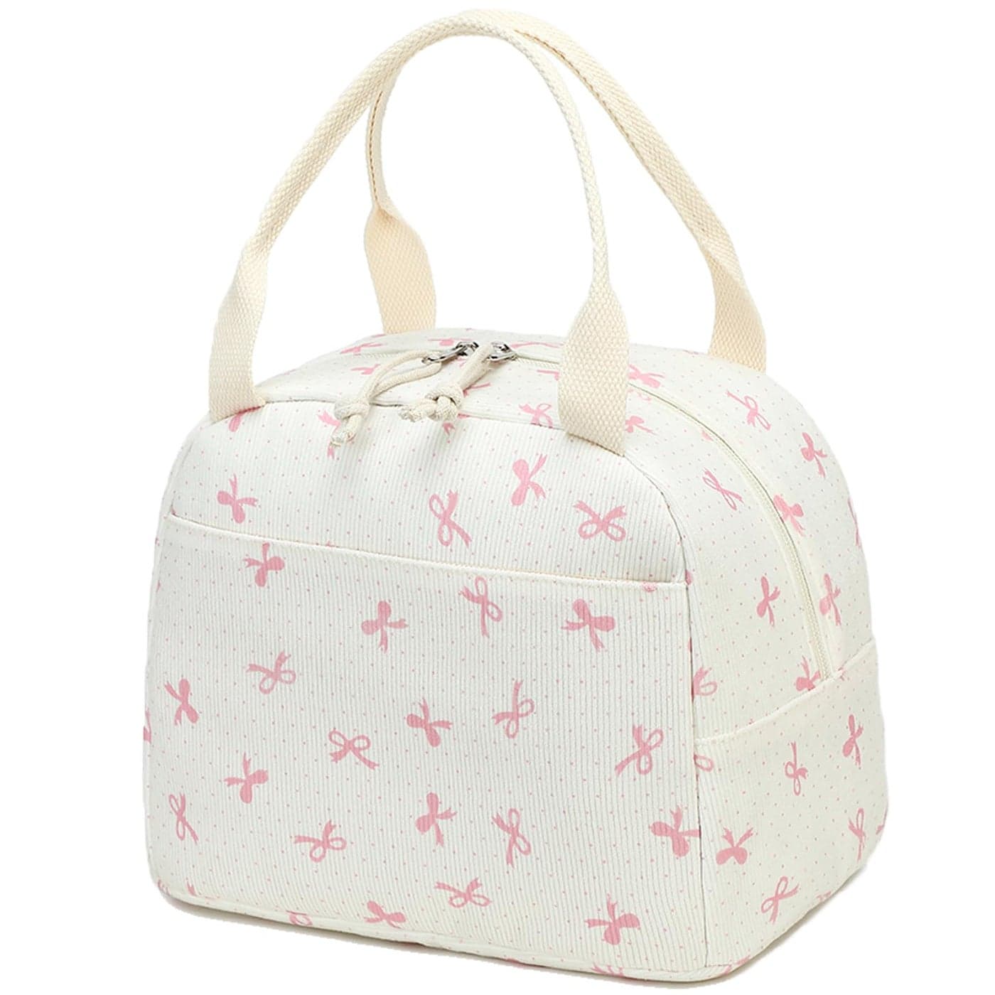 Bluboon Lunch Bag for Women Men Cute Corduroy Lunch Tote Bags Reusable Insulated Lunch Box Large Capacity Reusable Insulated Cooler for Work Picnic or Travel